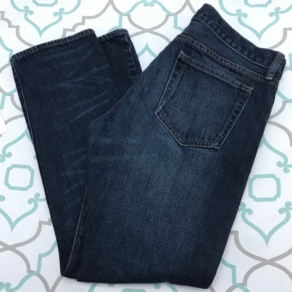 32X28.5โ๐๐J. CREW! DARK! FADED!๐๐SLIM FIT 484! - Picture 7 of 8